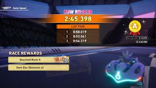 Sonic Racing Crossworlds Sonic Speed A Rank Time Trials Set 8 Silver