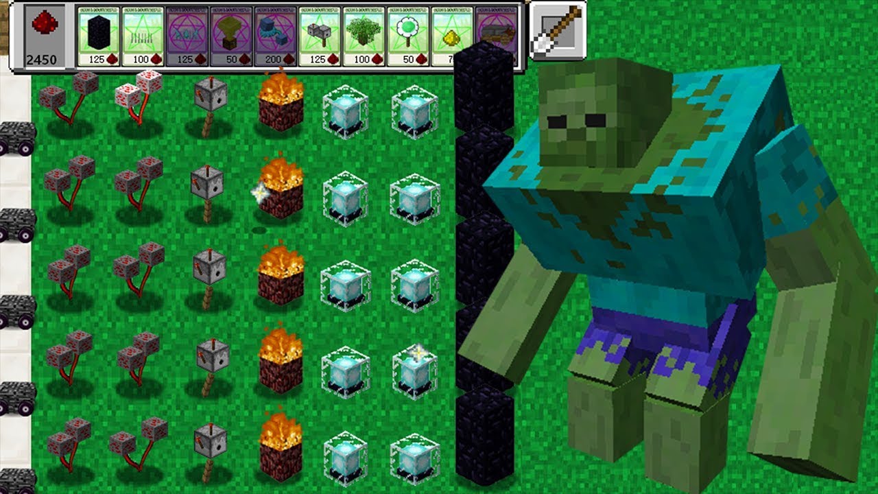 Plants Vs Zombies Minecraft Mod 100%! - Youtube