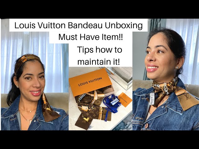 LOUIS VUITTON MONOGRAM CONFIDENTIAL BANDEAU UNBOXING/Must have Item and how  to keep it like new/Cari 