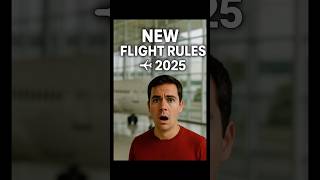 12 Shocking New Flight Rules in 2025! #shorts✈️😱