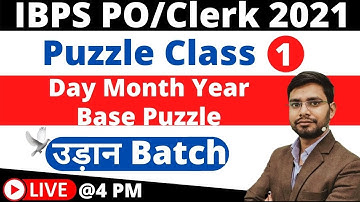Puzzle for IBPS PO\Clerk 2021 | Day Month Year Based Puzzle | Reasoning for Banking Exam 2021