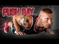 PUSH DAY ohne Geräte mit dem eigenen Körpergewicht | BRUST TRIZEPS Trainingsplan für Zuhause