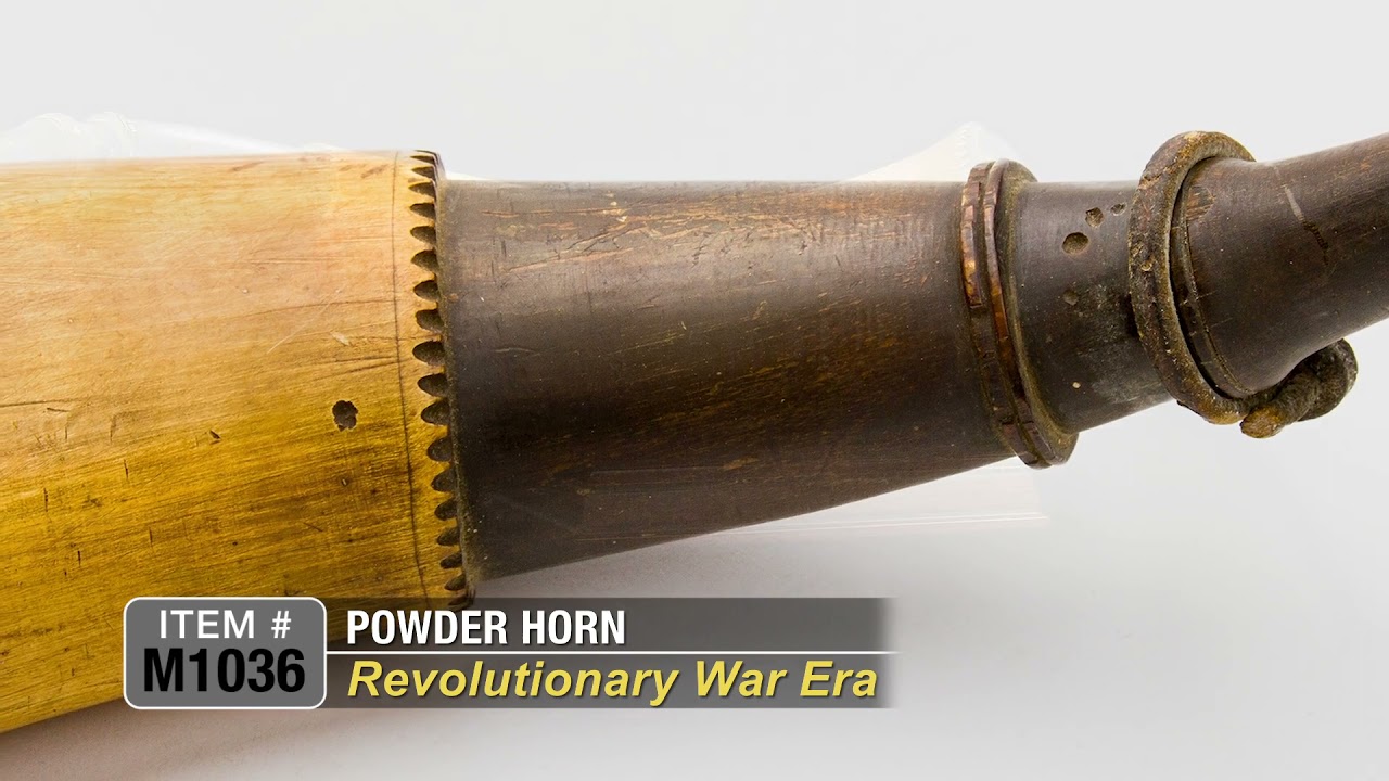 Item M1036 Revolutionary War Era Powder Horn YouTube