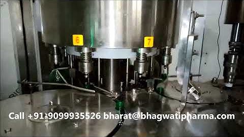 Juice Bottle Automatic Rinsing, Filling and Capping Machine (RFC Model)