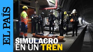 Adif realiza un simulacro de accidente de un tren en los túneles de Pajares | EL PAÍS