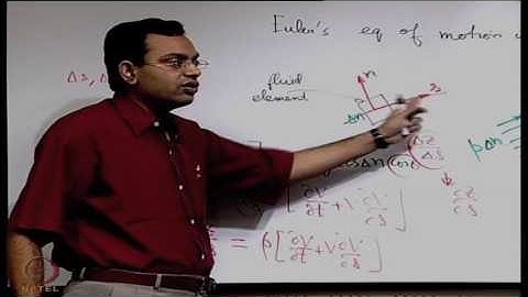 Euler’s equation in streamline coordinates