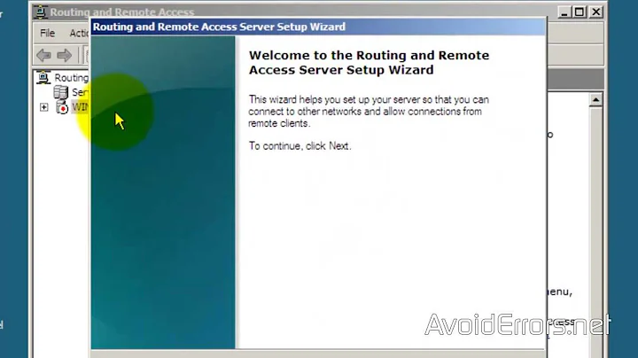 How to Setup a VPN Server in Windows Server 2008