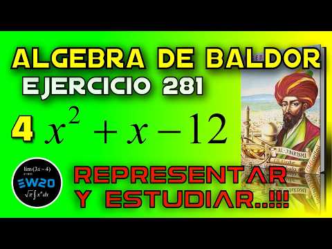 Estudiar y representar la función cuadrática   - Algebra de Baldor Desde Cero - Ejercicio 281 4