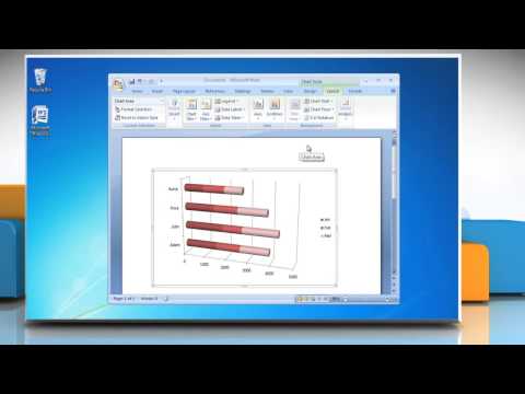 How to make a bar graph in Microsoft® Word 2007