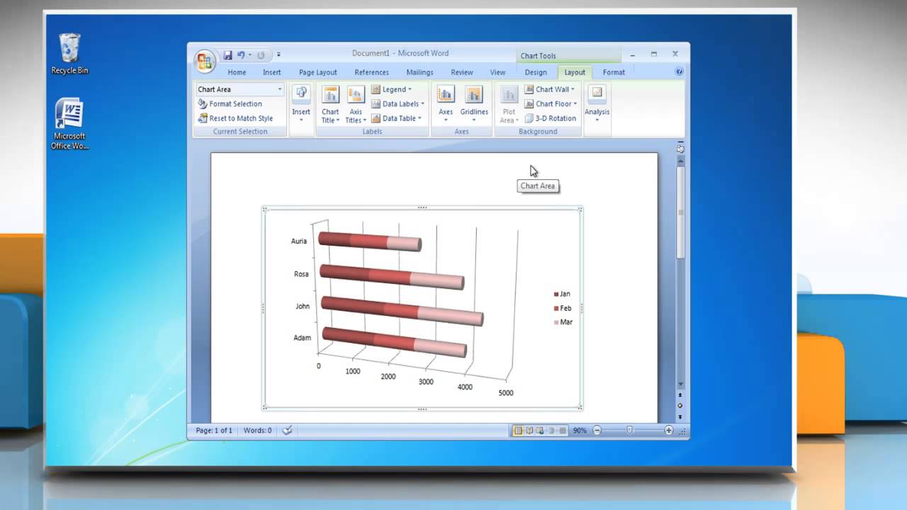 How To Draw A Bar Chart In Word