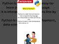 what is python? explained in 15 secs #pythonprogramming #programming #learnpython #codingforbeginner