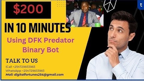 Digit Odd/Even Binary Bot on Real Account {20 dollars Every 9 minutes}