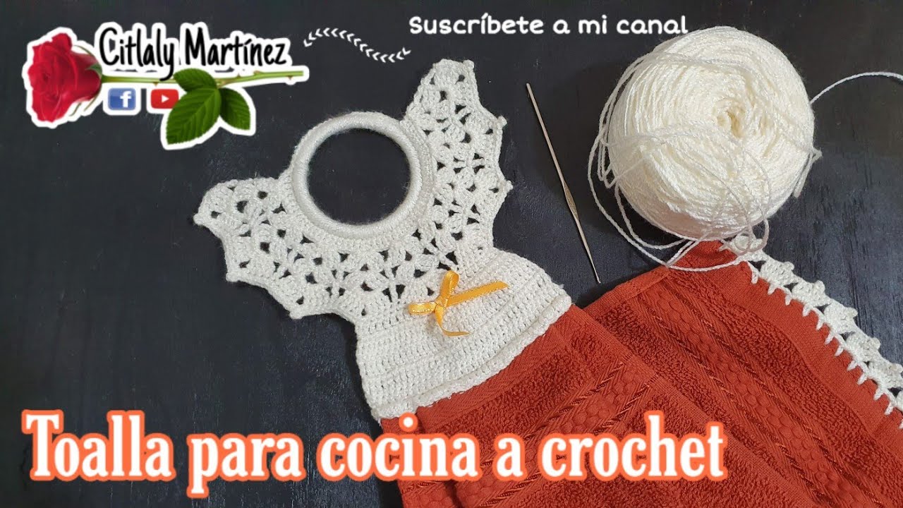 Toalla para cocina a crochet