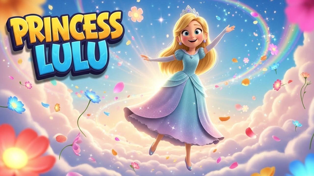 Princess Lulu Dance in a Floating Flower Sky | Princess Songs and Cartoons | Princess Lulu