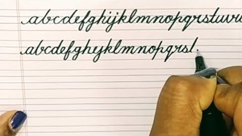 5. Cursive writing | Lesson - 5 | Joining all the alphabets