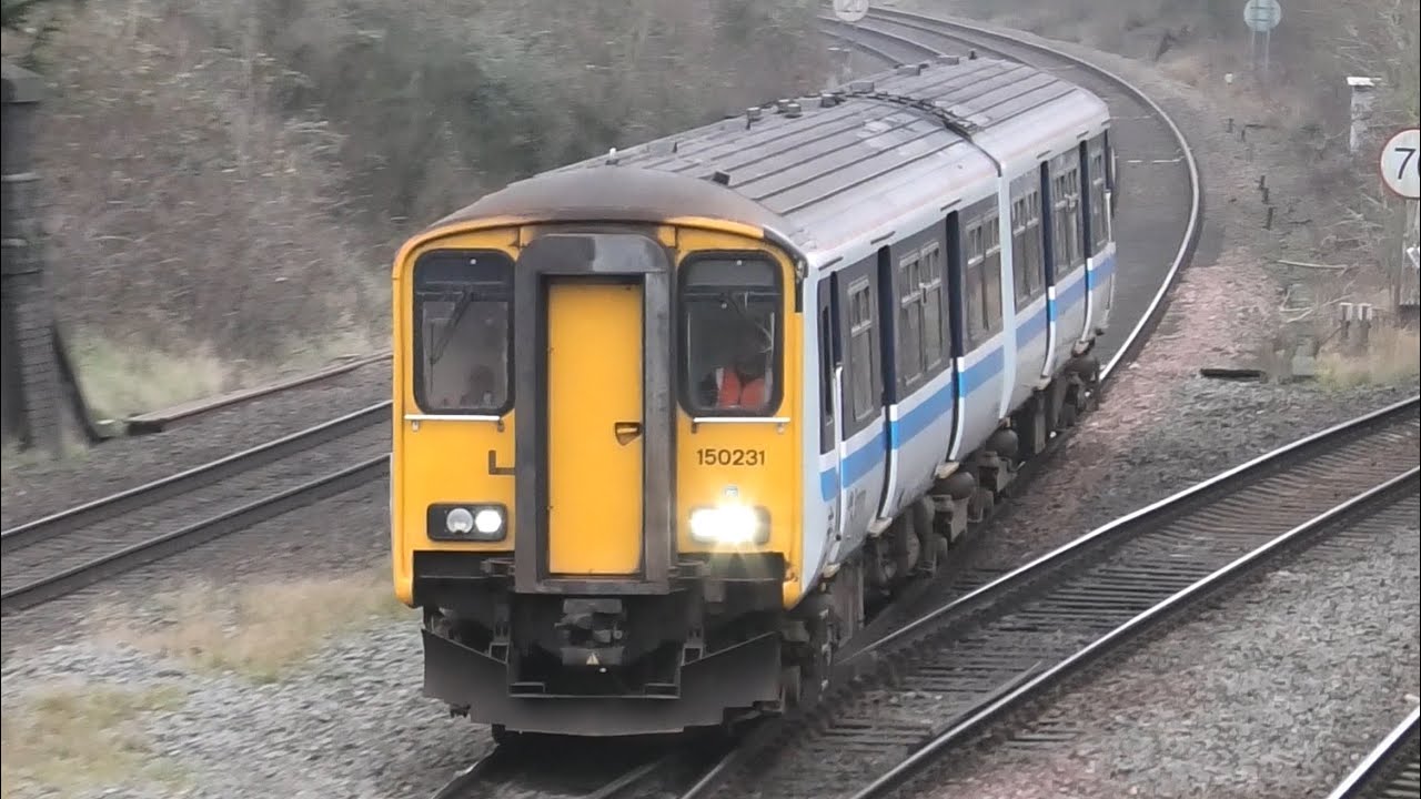 Fantastic Busy Morning at Water Orton Regional Railways 150 ￼class 20s 37s HSTs Freight Train 23/12