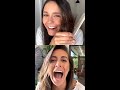 Nina Dobrev Cuts Her Own Hair Live on IG | May 30, 2020