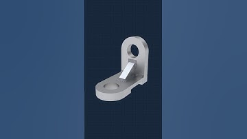 bracket cbp–19012024🚽 3D CAD practice in Autodesk Inventor #3d #cad #3dmodel