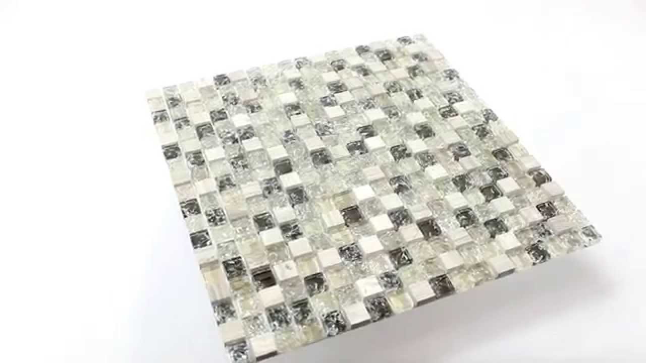 Badezimmer mosaik aus glas naturstein bruchglas grün grau youtube