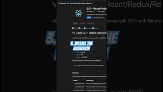 How to create React Components in Visual Studio Code.