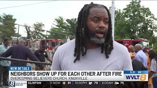 Fire tears through Overcoming Believers Church cafeteria in East Knoxville