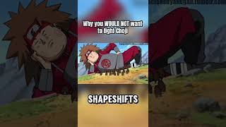 Why you WOULD NOT want to fight Choji  #narutoshippuden #naruto #choji #anime #animefights #shorts