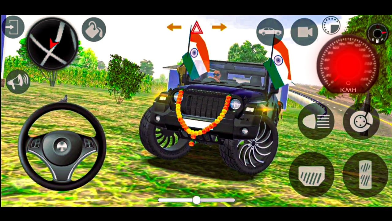 Modified🇮🇳😈 Mahindra Thar Car Games: Indian Cars (Gadi Wala Game) - Car Game Android Gameplay