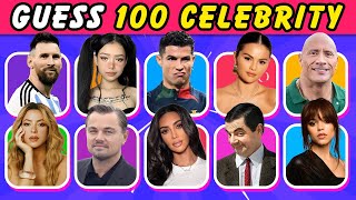 GUESS THE CELEBRITY ⭐🌟 100 Most Famous Famous People In The World 🌏