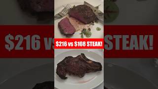 $216 Wagyu A5 vs $108 Dry Aged Ribeye Delmonico steak
