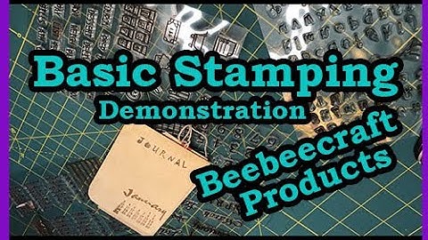 Very Basic Stamping Demo using Beebeecraft Stamps