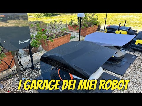 The new docking stations with garages for my robots - Ideamower