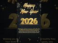 Happy New Year 🥳🥂ll l January 2026 ll #newyearcelebration​ #whatsappstatus​ #status​ #new​#aestheic