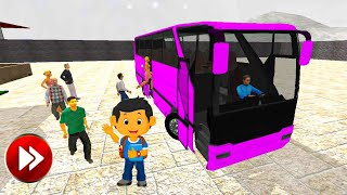Bus Driving At Snow 💦💦 Uphill Off-road Bus Simulator Games Android 2021 screenshot 3