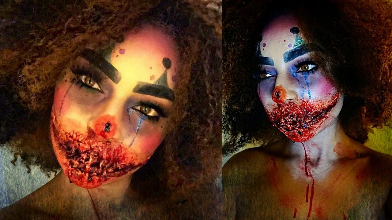 FX MAKEUP ZOMBIE CLOWN TUTORIAL Beginner Friendly YouTube