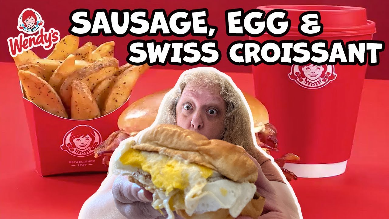 NEW From Wendy’s Canada The Sausage, Egg & Cheese Croissant!! YouTube