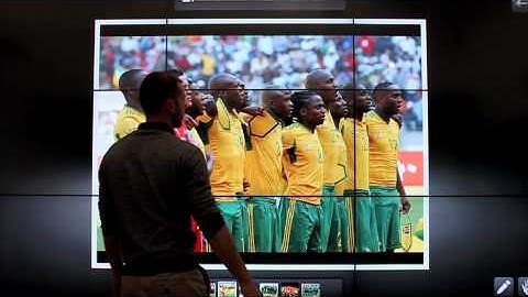 Multi-touch for the World Cup 2010 - Presentation software for touch screen