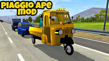 Piaggio Ape Mod in Bus Simulator Indonesia - Bussid Bus Mod - Bussid Car Mod - Bussid Truck Mod
