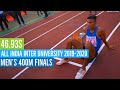 400M Men's finals - All India inter university Athletics championship 2019-2020