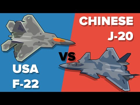 US Air Force F-22 vs China's J-20 Fighter Jet - Which Would Win? Military Unit Comparison