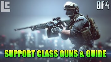 BF4 Support Class Guns & Guide LMGs Shotguns (Battlefield 4 Beta Gameplay/Commentary)
