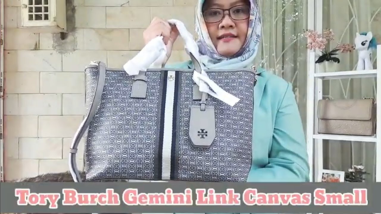 NEW BAG : Tory Burch Gemini Link Small Top Zip Tote + Tory Burch Gemini  Link Wallet Unboxing 