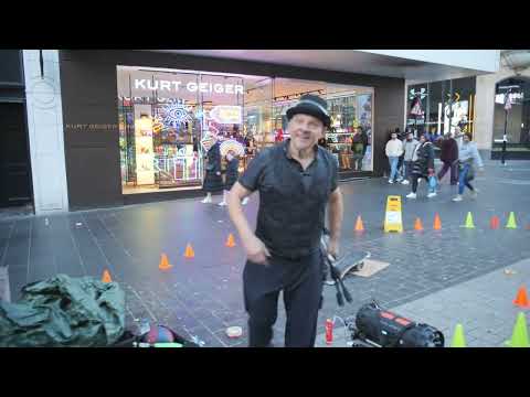 Pov   Liverpool City Centre Boxing Day - Flame Juggling - Violin Player- Sales