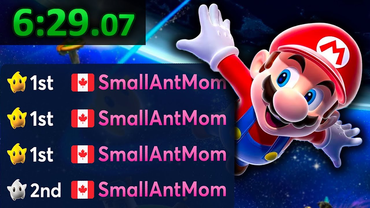 How SmallAntMom got multiple Mario Galaxy World Records in a single day