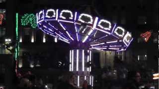 on the George Square swings, Glasgow 2012