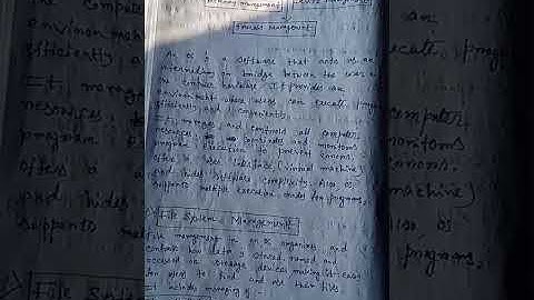 FILE SYSTEM MANAGEMENT (FUNCTIONS OF OS) #viralshort #ostutorial #operatingsystemvideos 