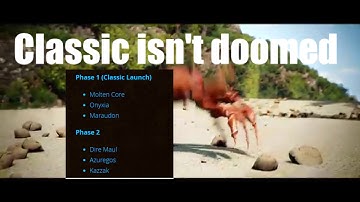 🦀 Classic WoW Timeline is fixed! 🦀