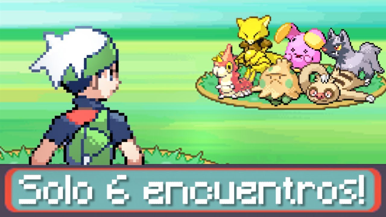 Pokémon pero SOLO tengo 6 ENCUENTROS