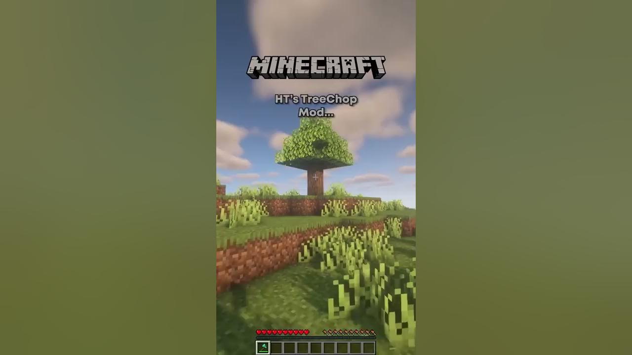 Minecraft tree chop mod useful youtube