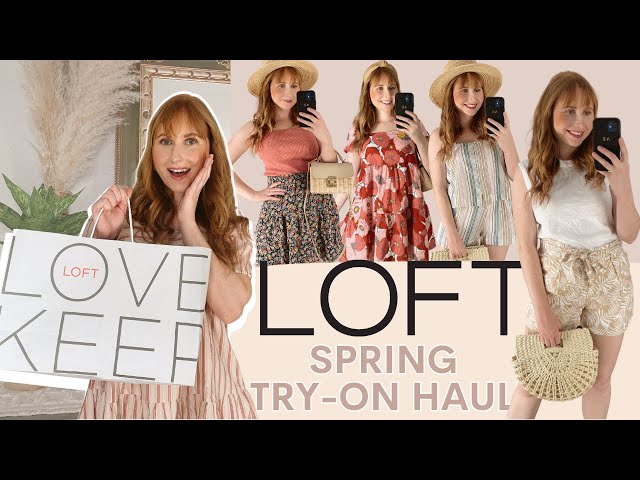 LOFT PLUS SIZE TRY ON HAUL  SPRING OUTFIT IDEAS - CanDesLand