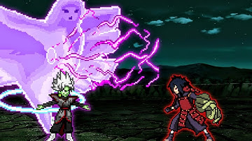 Fused Zamasu V2 OP (all form) VS Uchiha Madara V4 OP in Jump Force Mugen